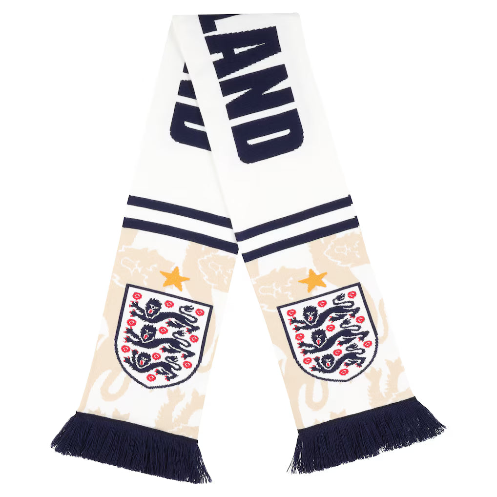 England Home Scarf - White